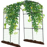 SUNYRISY 71" x 47" x 83" Garden Arch Trellis for Climbing Plants Outdoor