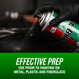 KLEAN-STRIP Prep-All Wax and Grease Remover, Fast-Acting Degreaser, Effective on Metal, Plastic, Fiberglass, Automotive DIY, 13.5 Ounce Aerosol