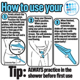 SHEWEE Flexi – The Original Female Urinal – Made in The UK – Reusable, Flexible & Portable Urination Device. Festival, Camping, Car, Hiking Essentials for Women. Stand to Pee Funnel – Aqua