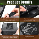 Seajan 18 Pcs Mushroom Foraging Kit with Hunting Bag, Knife Brush Guide Cards and Notebook for Mushroom Lovers(Black)