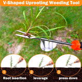 bretreead Weed Puller Tool, 2026 New Portable Hand Weeder Tool, Weeding Tool with Stainless Steel, Garden Tools for Plant & Weeding, Crack Weeder Crevice Tool, Weed Remover Tool for Farm & Backyard