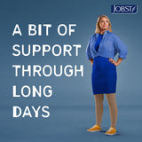 JOBST Relief Knee High Graduated Compression Socks 20-30mmHg - Comfortable Unisex Design - Closed Toe, Black, Large Full Calf