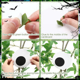 RoundFunny 44 Set 3 Sizes Halloween Bush Eye Decoration Bush Funny Eyes with Hooks for Halloween DIY Crafts Christmas Tree Outdoor Garden Lawn Decoration