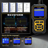 Acclope BT60 Pro Car Battery Tester, Digital Analyzer with Cloud Printing, 100-3000 CCA Range for 6V/12V/24V AGM, Lithium, Gel Batteries, Automotive Charging System