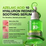 Anua Azelaic Acid 10 Hyaluron Redness Soothing Serum, 1.01 fl oz