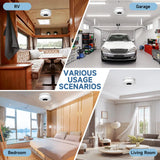 3 Pack Interconnected Smoke and CO Alarm with LCD Screen, 85dB Audible & Visual Alert, RF Sync Network, Battery Powered, Ideal for Multi-Room Setup in Home, Office, RV