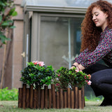 WORTH Wooden Edging for Landscaping, Flexible Garden Lawn Border 8" x 3.7'