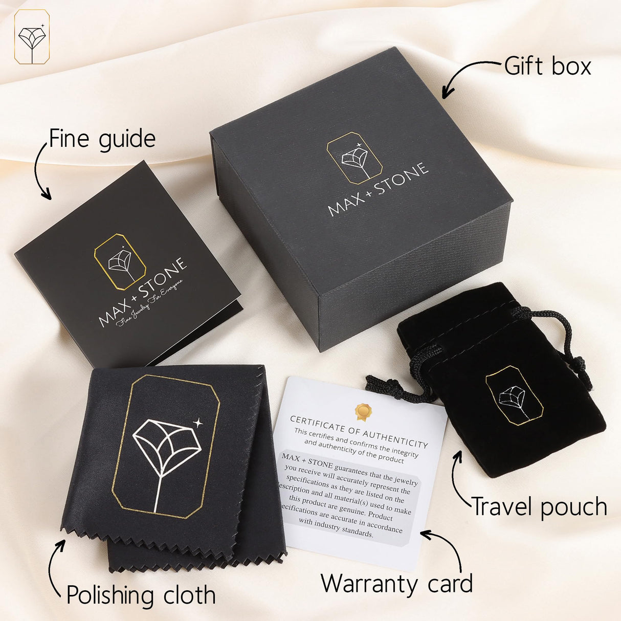 14k Gold Solitaire Round Cubic Zirconia Earrings Studs for Women & Men | Anti Tarnishing CZ Stud Earrings with 14k Gold Butterfly Pushbacks | 5MM, 8MM Post Length by MAX + STONE