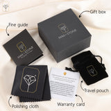 14k Gold Solitaire Round Cubic Zirconia Earrings Studs for Women & Men | Anti Tarnishing CZ Stud Earrings with 14k Gold Butterfly Pushbacks | 5MM, 8MM Post Length by MAX + STONE
