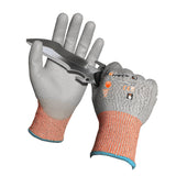 Schwer 12 Pair ANSI A5 Cut Resistant Work Gloves, Cut Proof Gloves with PU Coating, Used for Metal Fabrication, WoodWorking, Construction, Non Slip, Durable, Non PFAS，L