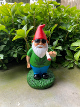 Gnometastic Hippie Smoking Gnome, 8.5in, Funny Garden Gnomes Statue Outdoor Decoration for Yard Lawn Ornament Weed Decor, Inappropriate Gifts & Stocking Stuffers for Men, Women, Adults