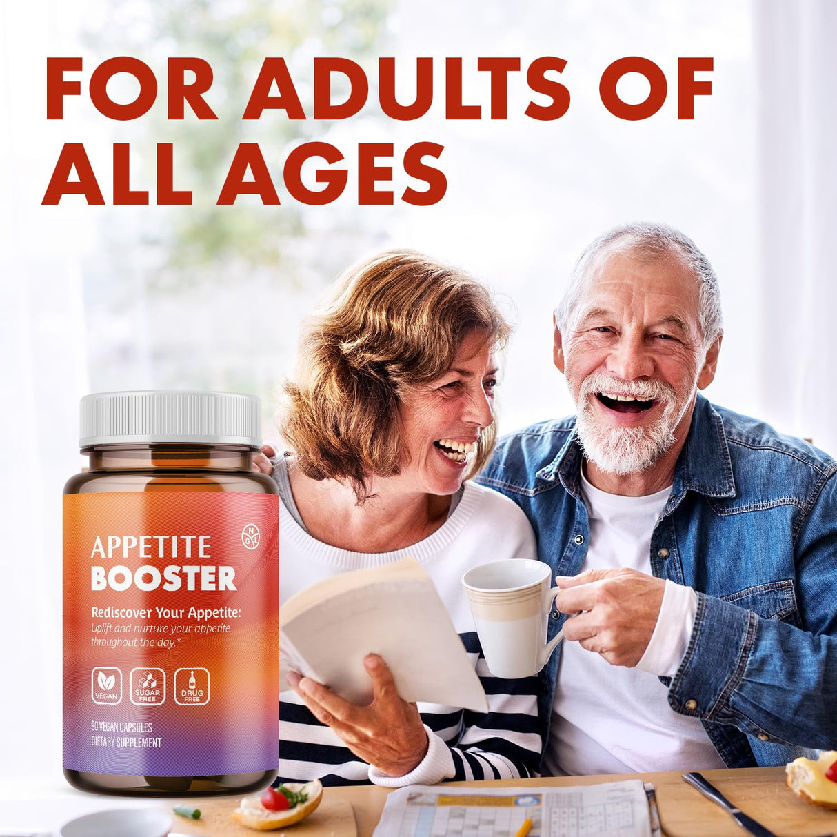 NGL Appetite Booster Pills Extra Strength for Adults Fortified with Lysine, Folic Acid, Iron, Thiamine, B Complex