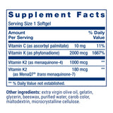 Life Extension Super K, Vitamin K1, Vitamin K2 mk-7, Vitamin K2 mk-4, Vitamin C, Bone/Heart/arterial Health, 3-Month Supply, Gluten-Free, 1 Daily, Non-GMO, 90 softgels (Pack of 2)