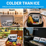 ABOXOBOG Reusable Ice Packs for Lunch Box Long Lasting Slim Gel Freezer Packs for Cooler Bag Cooler Backpack, Keeps Food Cold Fresh for Work & School & Travel(6.5"x7.5"x4P)
