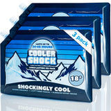 Cooler Shock Reusable Ice Packs for Cooler, 14"x10" - Long Lasting Cold Freezer Packs for Coolers and Lunch Boxes - Cooler Ice Packs for Camping Gear, Fishing, Road Trips, Beach Must Haves