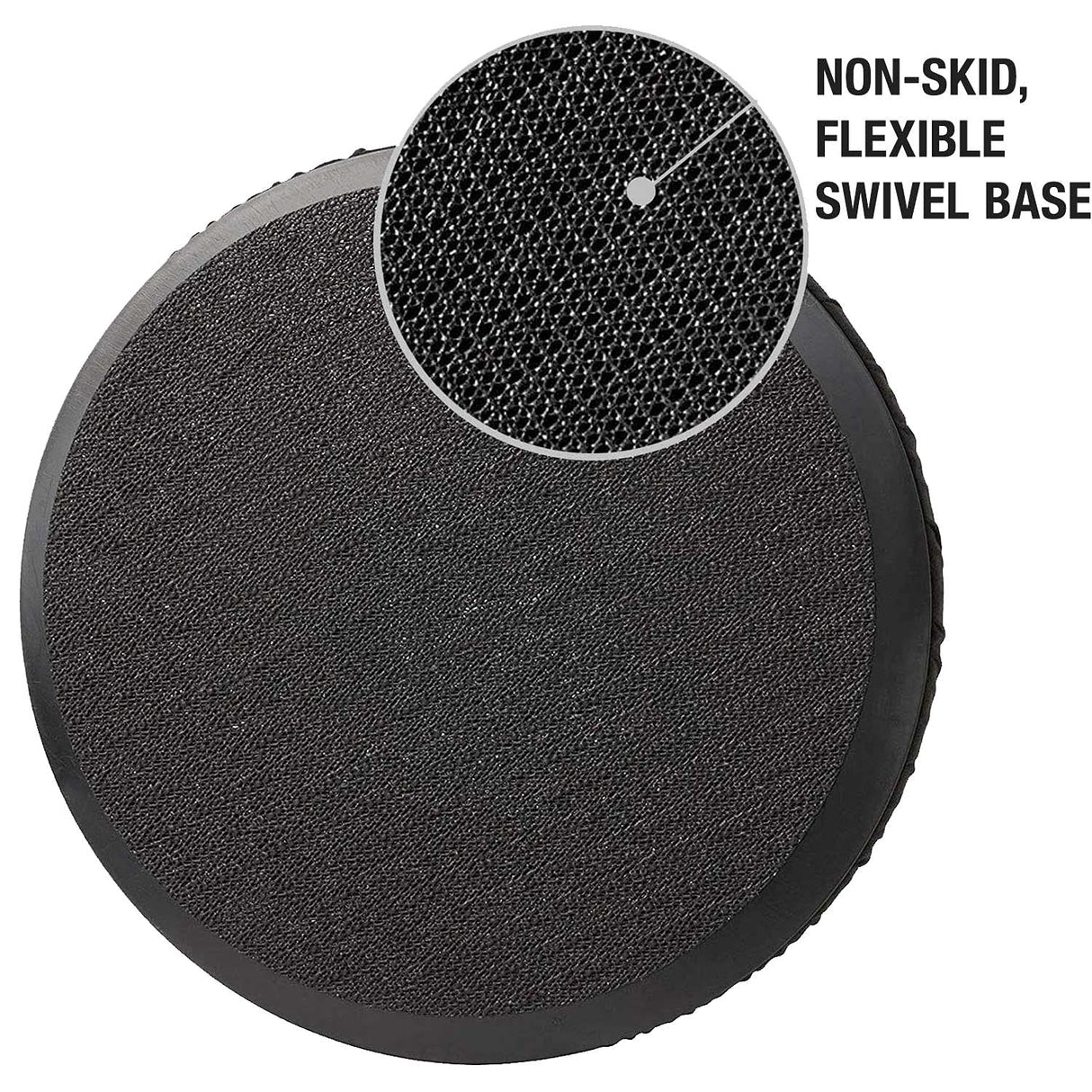 HealthSmart 360 Degree Swivel Seat Cushion, Chair Assist for Elderly, Swivel Seat Cushion for Car, Twisting Disc, Gray, 15 Inches in Diameter (Pack of 1)