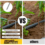 HongWay 120 Pack Landscape Staples, 6 Inch Garden Stakes Galvanized Steel