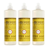 MRS. MEYER'S CLEAN DAY Liquid Dish Soap, Daisy Scent, 16 Ounce Bottle (Pack of 3)