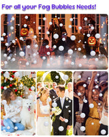 Fog Machine, 400W Fog Bubble Machine with Wireless Remote Control, 3 in 1 Smoke Bubble Machine, Bubble Fog Combo for Indoor Outdoor Events Party Wedding Birthday Halloween Christmas