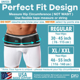 Pro Enrichment Sacroiliac SI Joint Hip Belt - Lower Back Support Brace for Men and Women - Pelvic Support Belt - Trochanter Belt - Sciatica Pelvis Lumbar Hip Pain Relief - FSA HSA Eligible (Regular)