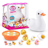 Pets Alive Mama Duck Surprise by ZURU, 4 Surprise Eggs, Baby Ducklings, 10+ Sounds, Walking Toy, Interactive Girls Toy, Ages 3+