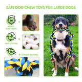 SHARLOVY Large Tough Chew Toys for Aggressive Chewers, 9 Pack Dog Rope Toys