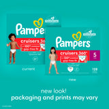 Pampers Diapers - Cruisers 360 - Size 6, 48 Count, Babyproof up to 100% Leakproof Pull-On Diaper