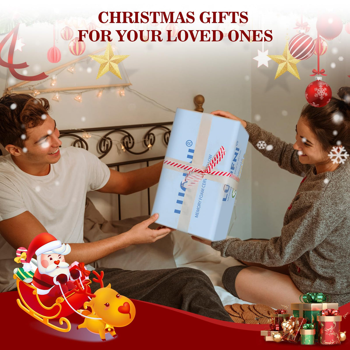 Cervical Pillow for Neck and Shoulder, Adjustable Side Sleeper Pillows for Adults, Ergonomic Neck Support Pillow, Contour Memory Foam Pillows Pain Relief for Side Back Stomach Sleepers