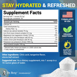 Dr. Berg Zero Sugar Hydration Keto Electrolyte Powder - Enhanced w/ 1000 mg of Potassium & Real Pink Himalayan Salt (NOT Table Salt) - Tangerine Flavor Hydration Drink Mix Supplement - 50 Servings