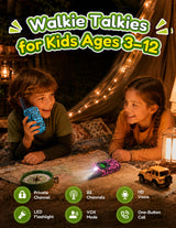Walkie Talkies for Kids 4 Pack Rechargeable Outdoor Toys Gifts Boys Girls