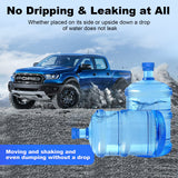 MYLOLF 3 & 5 Gallon Water Jug Cap, Reusable Food Grade Silicone Replacement Cap for 55mm Standard/Screw/Crown Tops Water Bottle and Water Dispensers, Non-Spill & Leak Free - 12PCS