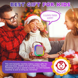 Mini Karaoke Machine for Kids, Haomuren Protable Bluetooth Speaker with 2 Wireless Microphone and LED Color Lights, Christmas Birthday Gifts Toys for Girls Boys Friends Age 3-12+ Years Old (Pink)