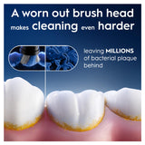 Oral-B iO Ultimate Clean Electric Toothbrush Head, Twisted & Angled Bristles for Deeper Plaque Removal, Pack of 2 Toothbrush Heads, Black