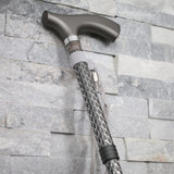 Switch Sticks Walking Cane for Men or Women, Foldable and Adjustable from 32-37 Inches, FSA and HSA Eligible, Engraved Graphite