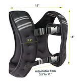 ProsourceFit Exercise Weighted Training Vest - 20lb, Black