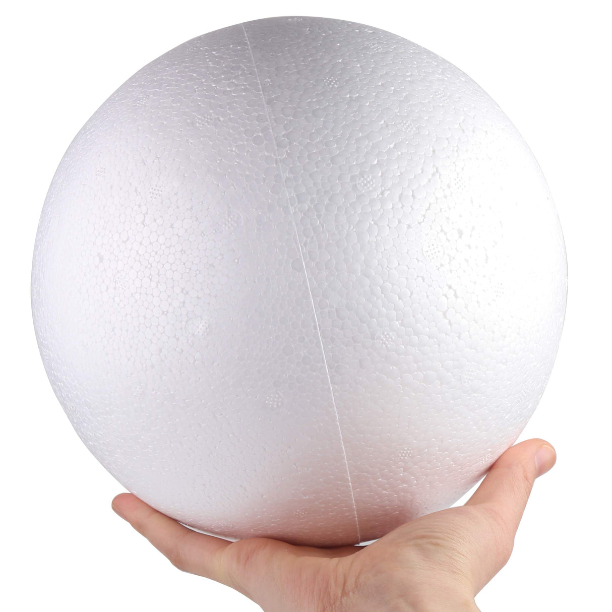DIYASY 8’ Large White Foam Balls,2 Pack Giant Foam Balls,Smooth Solid Craft Balls for Christmas DIY Ornaments.