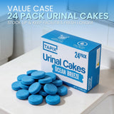 Urinal Cakes, Ocean Breeze Scent Urinal Deodorizing Block, Fresh Ocean Scent Urinal Pucks (Case of 24)