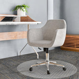 Office Chair Mat Carpet Protector: 36" x 36" Plastic Heavy Duty Computer Desk Mats with Lip for Low Flat and No Pile Carpeted Floor - Clear Rug Pad for Rolling Chairs Office Work Home Gaming Round