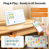 Smart Digital Calendar 10.1 Inch, Electronic Family Calendar Planner with Touchscreen, Shared Chore Chart, Meal Planner, To Do List & Schedule Board, WiFi Digital Family Command Center, Photo Frame