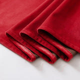 MIULEE Christmas Red Velvet Curtains Elegant Grommet Curtains Thermal Insulated Soundproof Room Darkening Curtains/Drapes for Classical Living Room Bedroom Theater Decor 52 x 84 Inch Set of 2