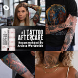 Hustle Butter Second Skin Tattoo Wrap - 9.8 Inches x 2.2 Yards - Transparent Adhesive Roll - Easy Removal, Mess-Free Body Art Wrap - Breathable & Latex-Free - for Medium Tattoo Aftercare