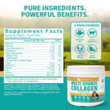 CB Supplements Multi Collagen Protein – Hydrolyzed Collagen for Joint, Skin, Gut, Hair & Nail Health – Vanilla Flavored Powder with Types I, II, III, V & X – Grass-Fed & Clean – 58 Servings