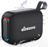 dbsono Stocking Stuffers for Teens Men Women: Christmas White Elephant Gifts for Adults, Portable Bluetooth Speaker Waterproof, IPX5 HD Sound Up to 24H Playtime, Cool Tech for Boys Girls-Black