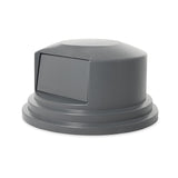Rubbermaid Commercial Products BRUTE Trash Can Dome Lid, Gray, 55-Gallon, Compatible with the Rubbermaid 55-Gallon Garbage Bins