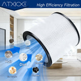 90304 Replacement Filter, 90107 dry filter, 90585 Foam Sleeve Compatible with shopvac filter 90304 90350 90333 90585, Fits Most 5 Gallon and Above Wet Dry Vacuum Cleaner (2+2+4+2+2+1)