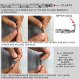 Tarring Fashion Lady Stainless steel Medical Alert id Bracelets with Free Engraving (Gold-7.5 in)