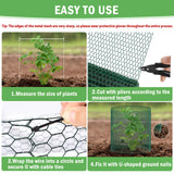 33Ft x 24In Plant Protectors from Animals, Plant Cages for Outdoor Plants