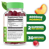 Lifeable Moringa Gummies for Adults | 4000mg Moringa Extract | Great Tasting Moringa Supplement | Antioxidant Superfood for Men Women | 60 Gummies