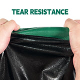 Tarp 15x15 ft Heavy Duty 100% Waterproof 10mil,UV Resistant,Durable Grommets and Reinforced Edges Green/Black Tarp for Camping, Swimming Pools,Car Coverage -by MVPNET