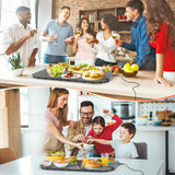 Kourice Food Warming Mat, Fast Heating Silicone Electric Warming Tray, 3 Temperature Settings, Auto Shut-Off Raised Feet Protects Table, Roll Up Food Warmer for Gatherings,Parties, Everyday Use